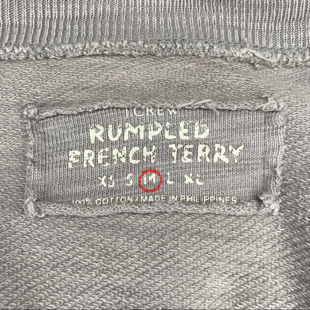 J.Crew Size Medium Women’s Rumpled French Terry Cardigan - Picture 11 of 13